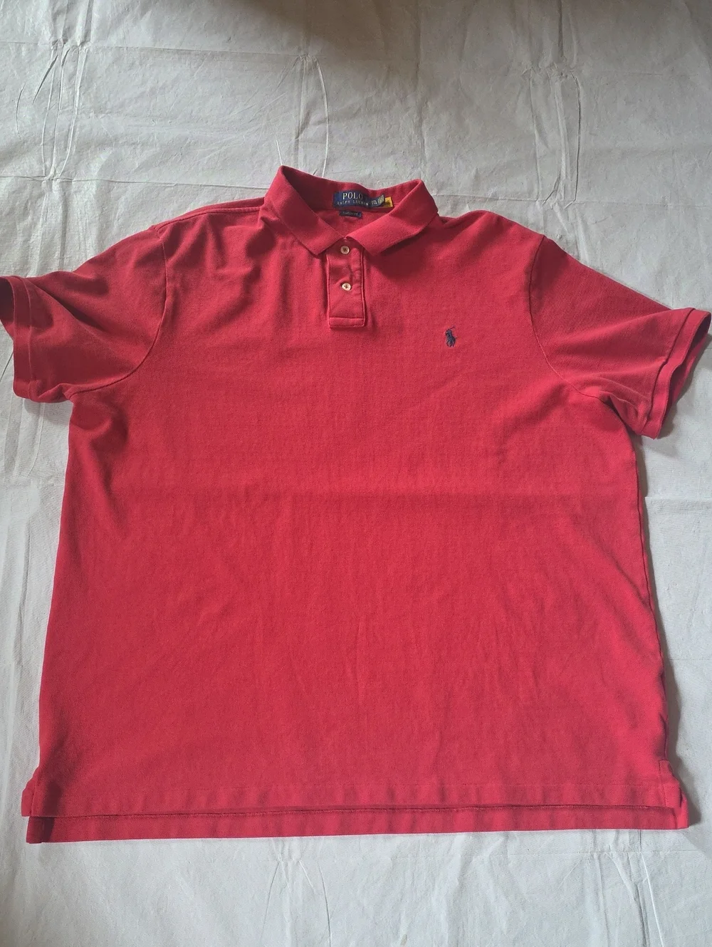 Polo Ralph Lauren Men's Short Sleeve Polo Dark Pink XXL